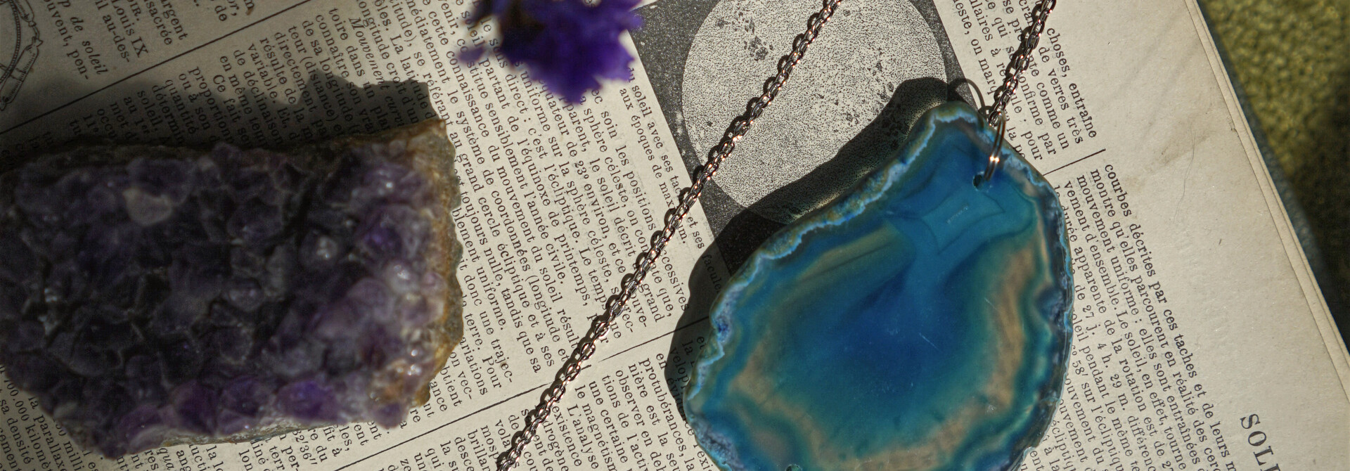 Agate Suncatcher BLUE