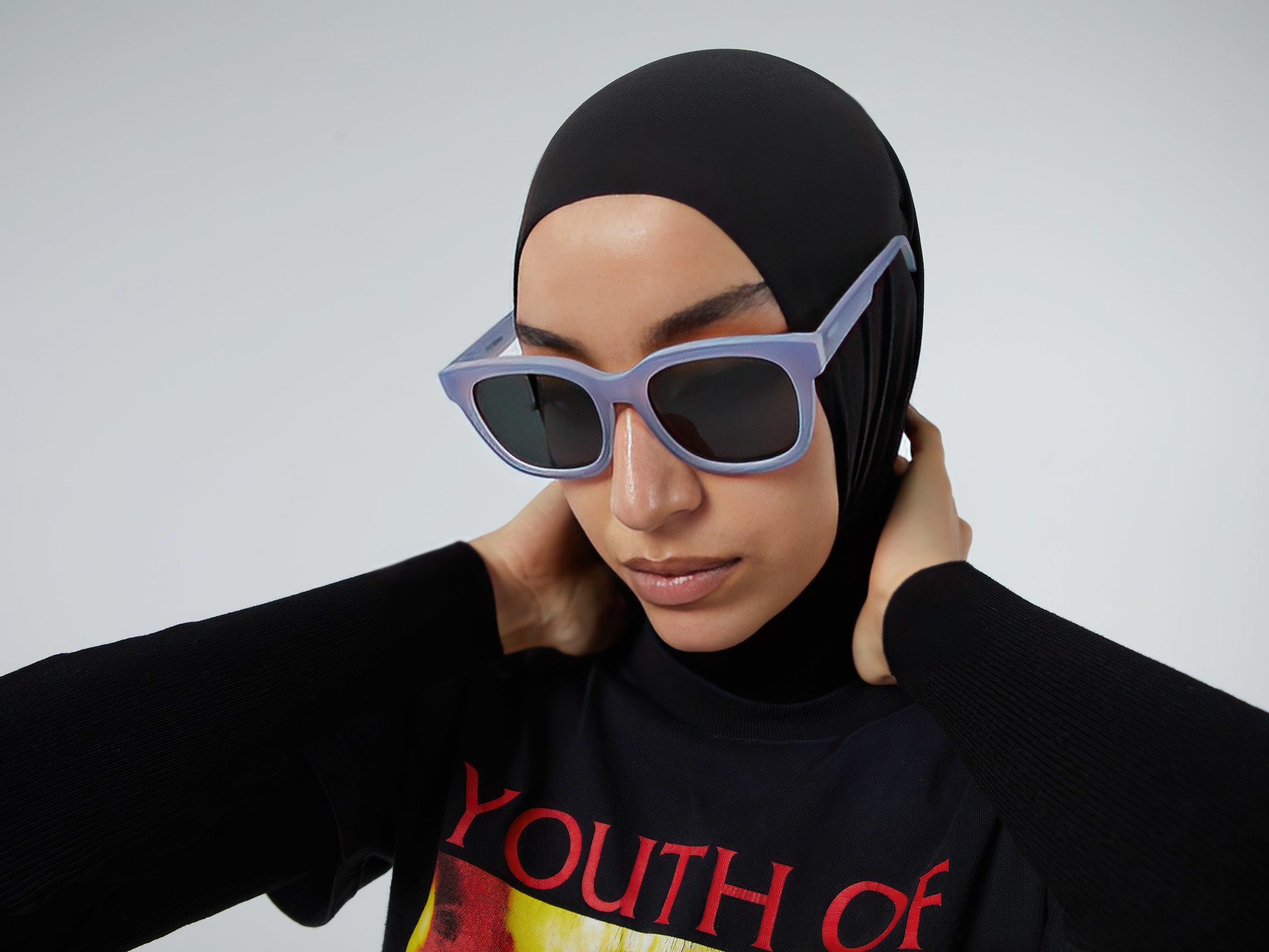 ♣ Sienna Sky Matte Gradient Sunglasses-4