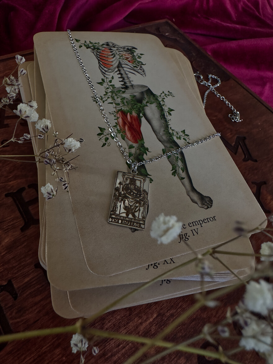 THE EMPEROR Tarot Ketting - ZILVER