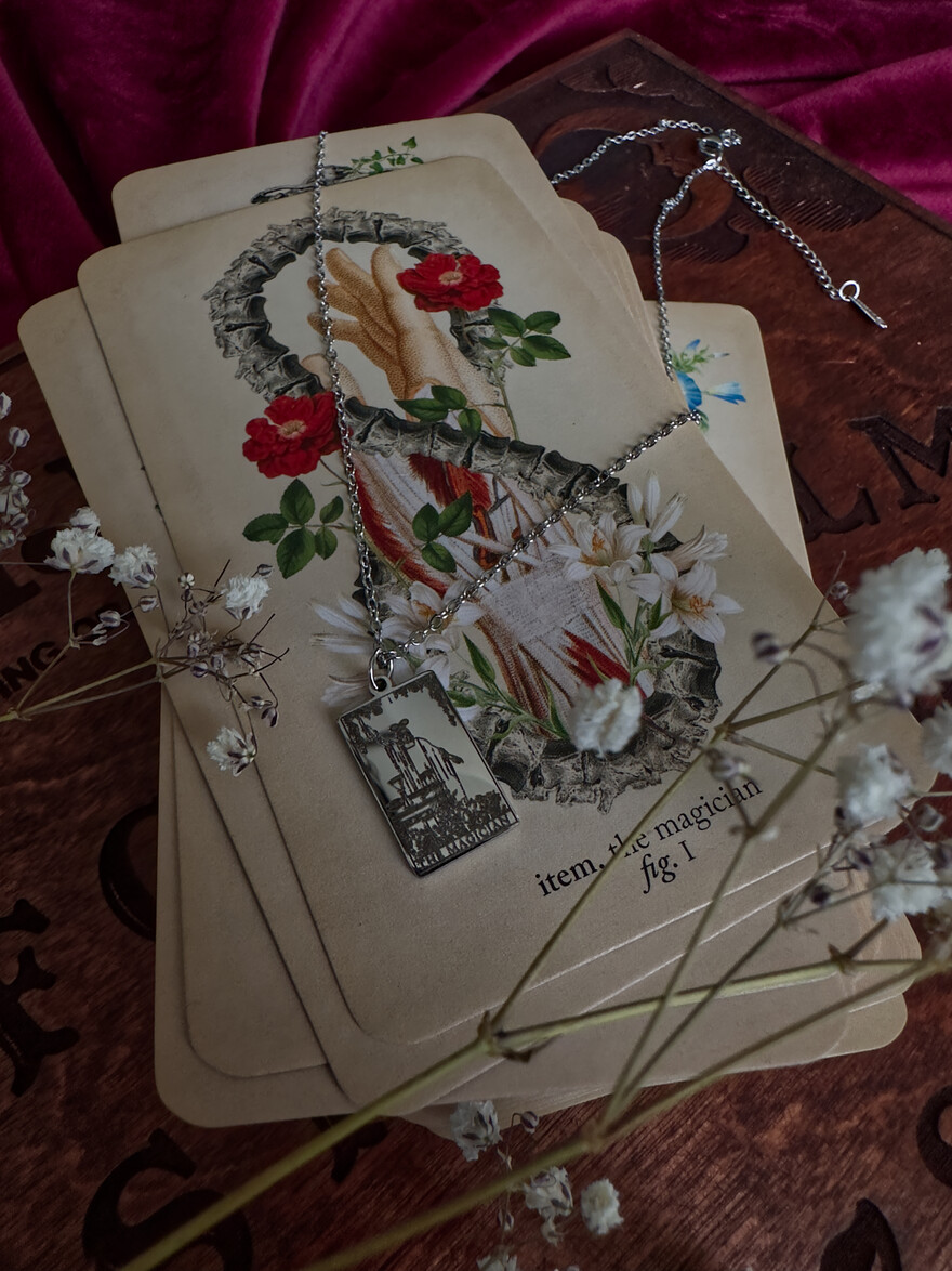 THE MAGICIAN Tarot Ketting - ZILVER