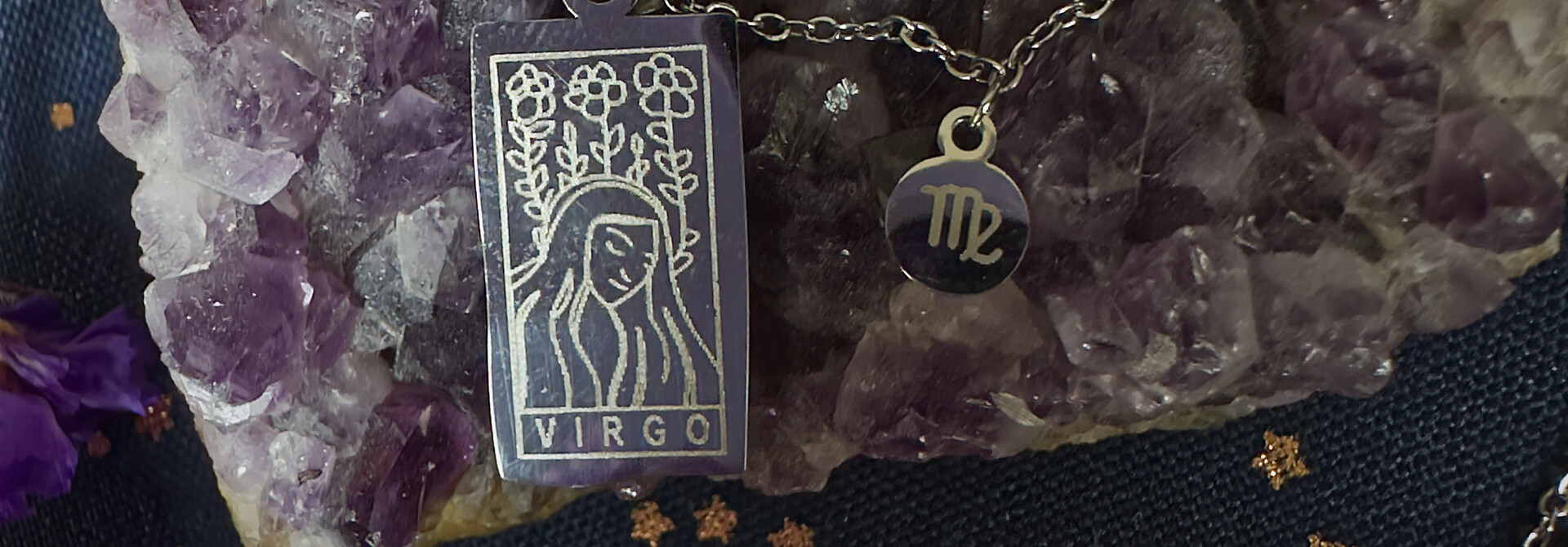 Zodiac Necklace VIRGO - Silver