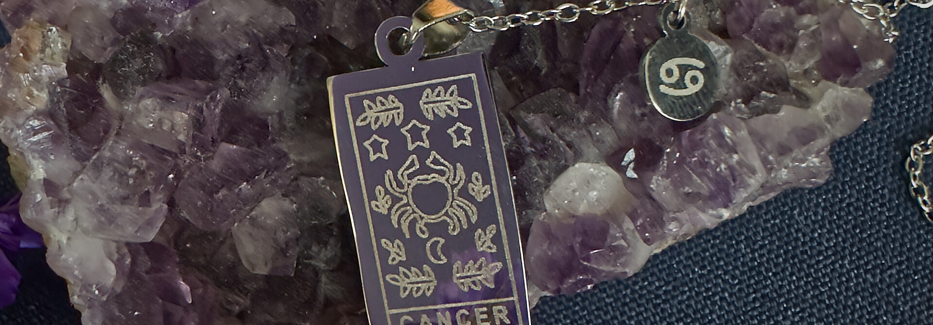 Zodiac Necklace CANCER - Silver