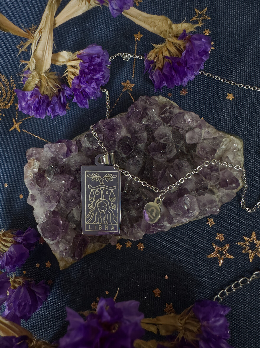 Zodiac Necklace LIBRA - Silver