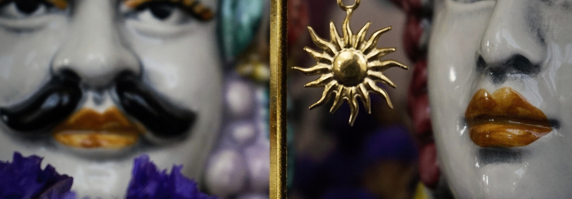 Sun God Earring (a piece)