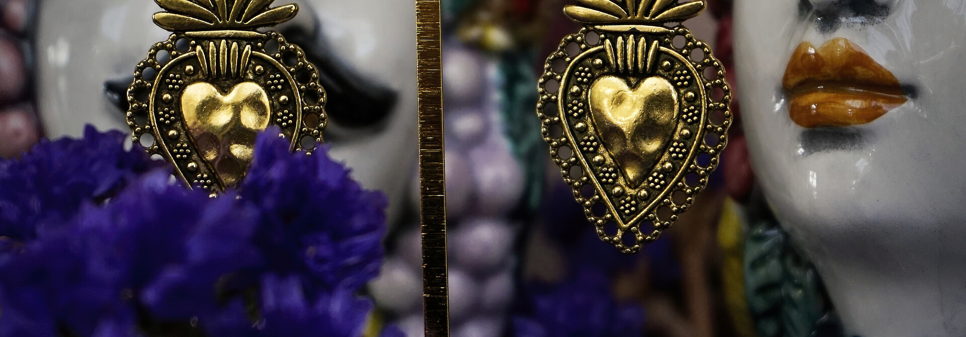 Scared Hearts Dio Earrings (Pair)