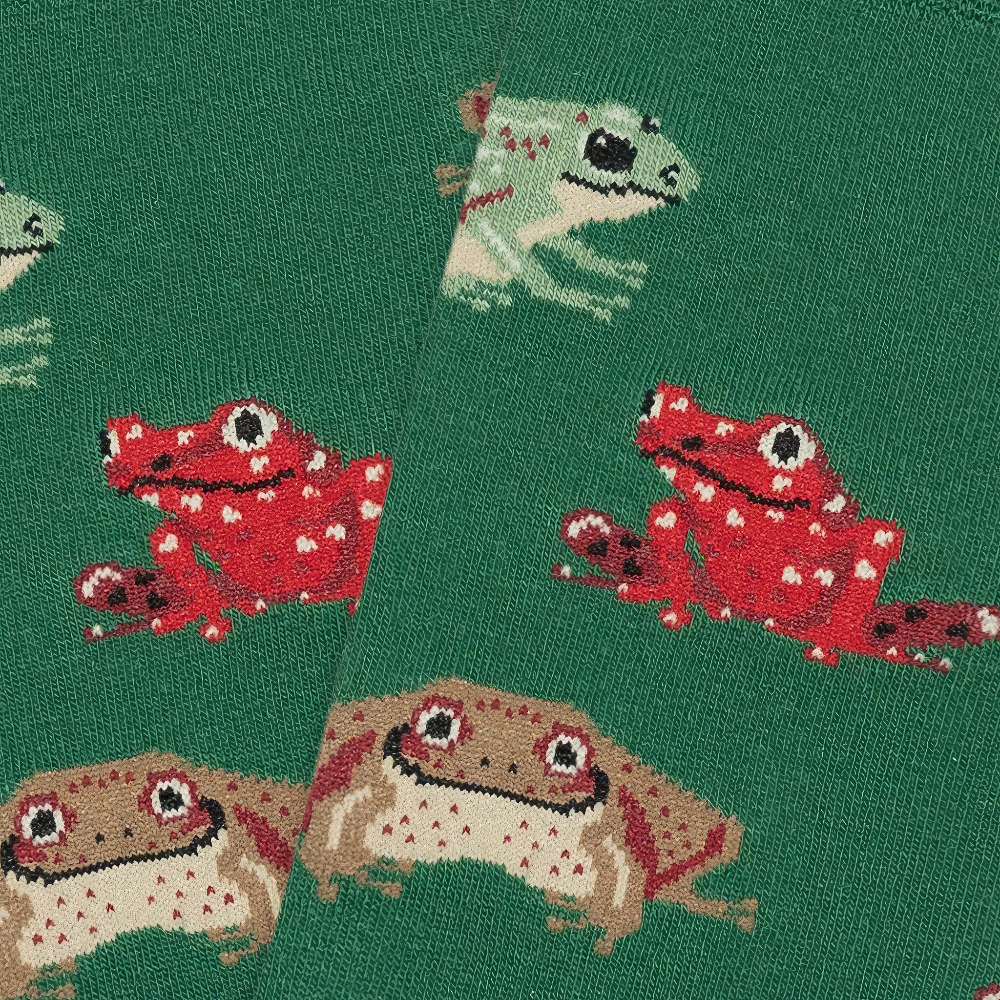 ♣ Green Frogs Socks-4
