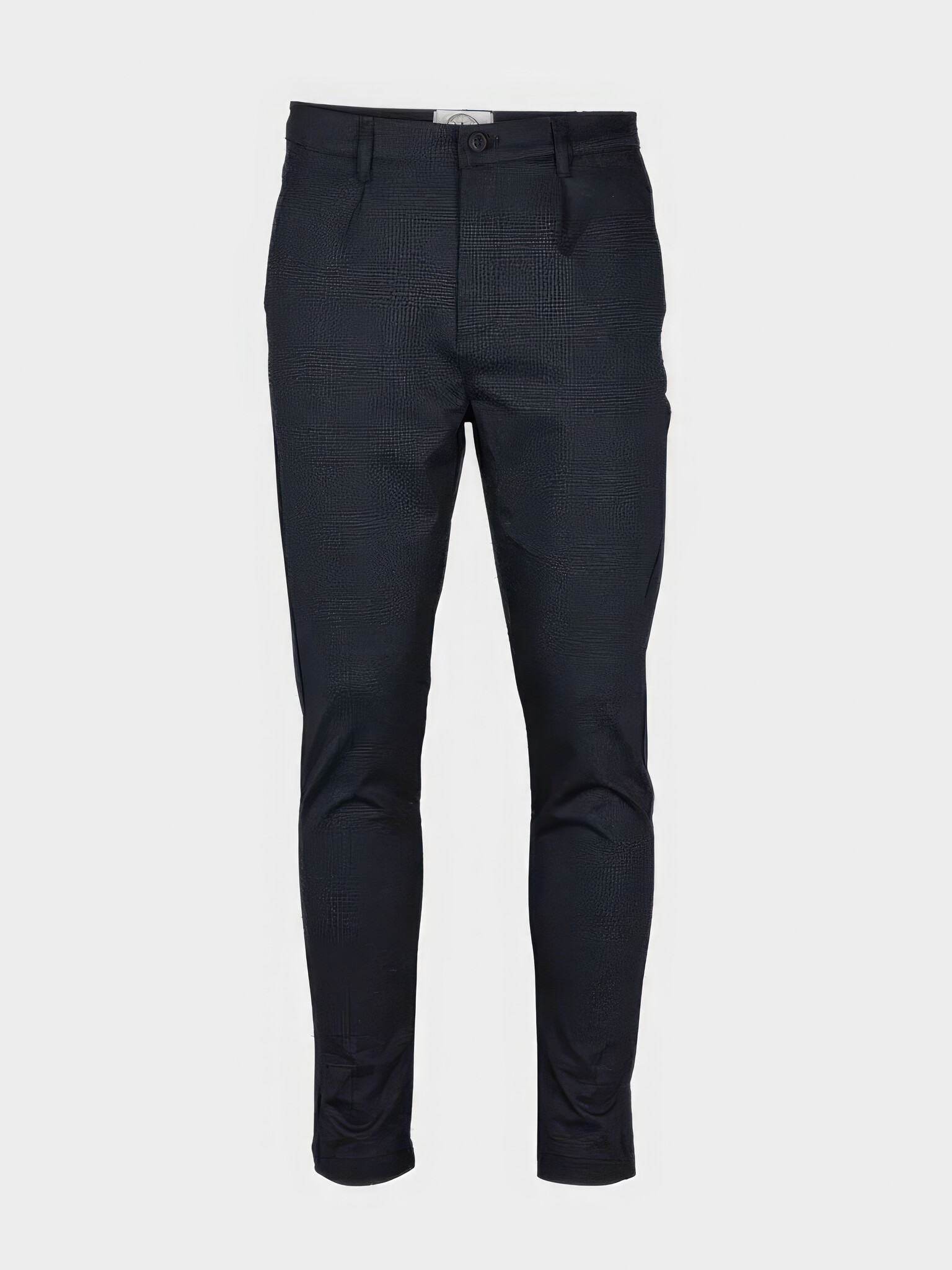 Club Textured Navy Checkmate Pants-1