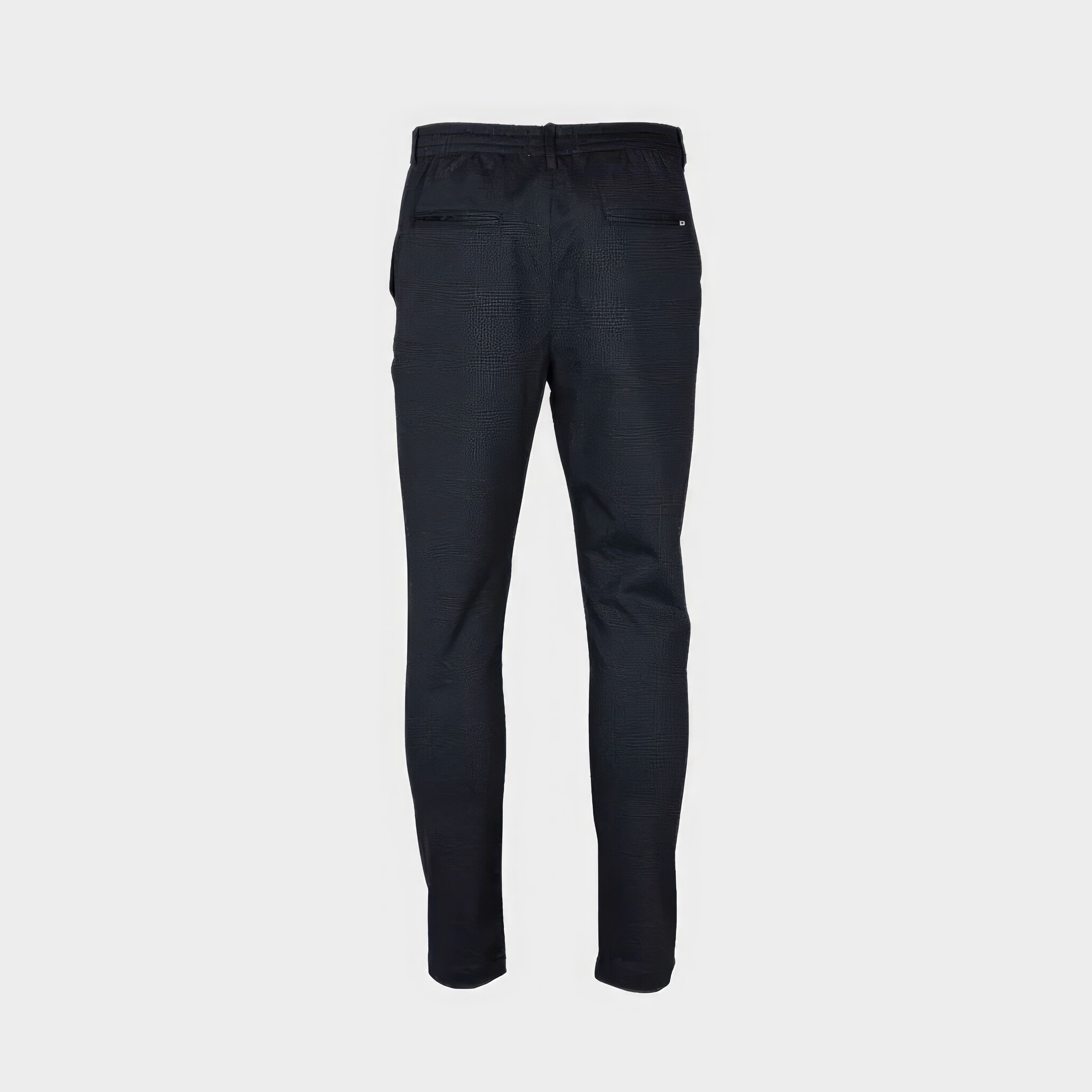 Club Textured Navy Checkmate Pants-2
