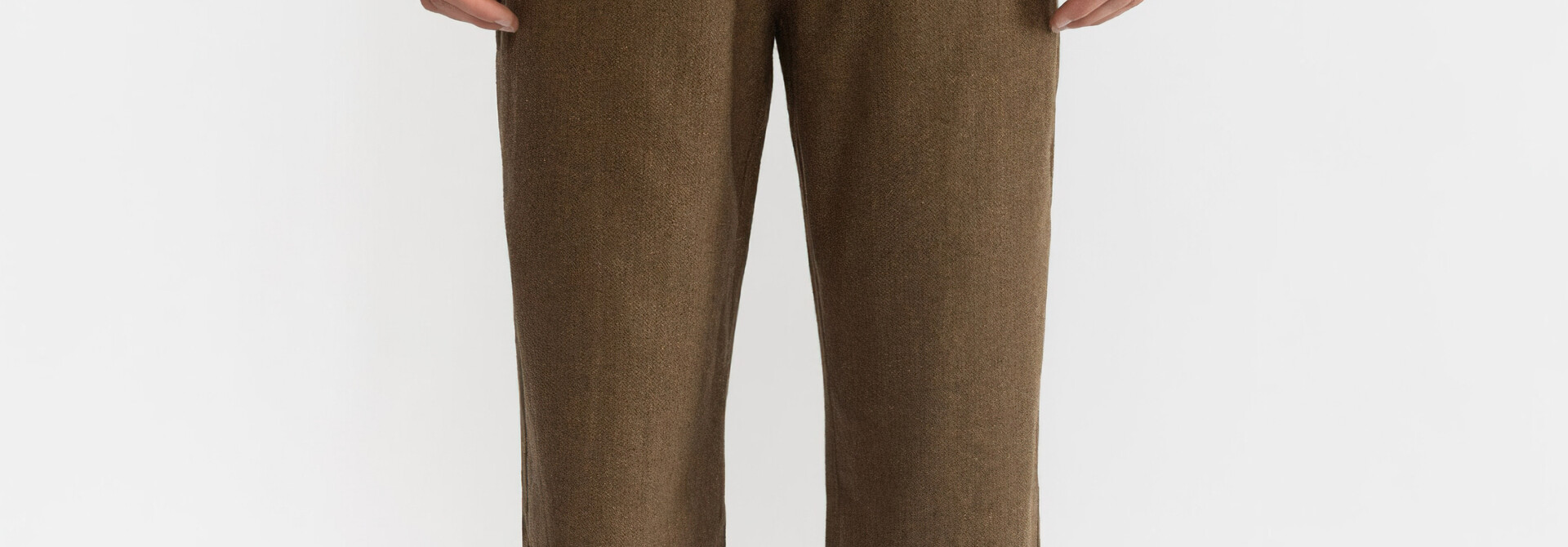 ♣ Lightbrown Herringbone Trousers