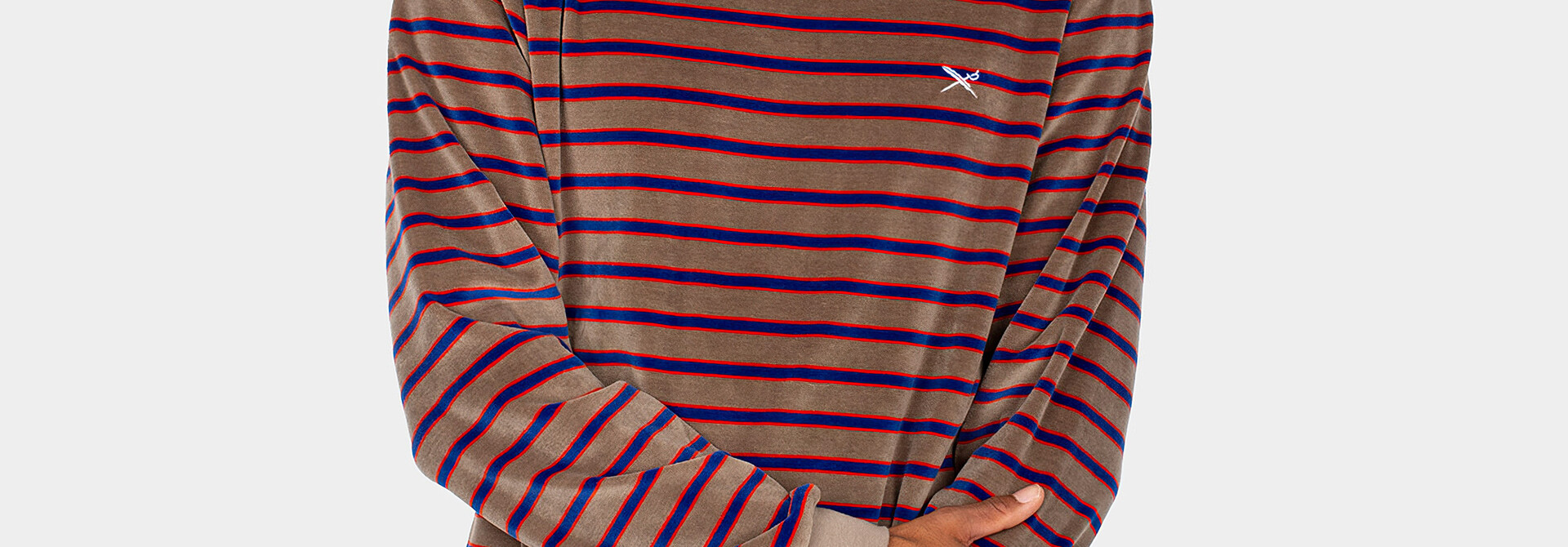 ♣  Bomasar Clay Striped Snuggle Sweater