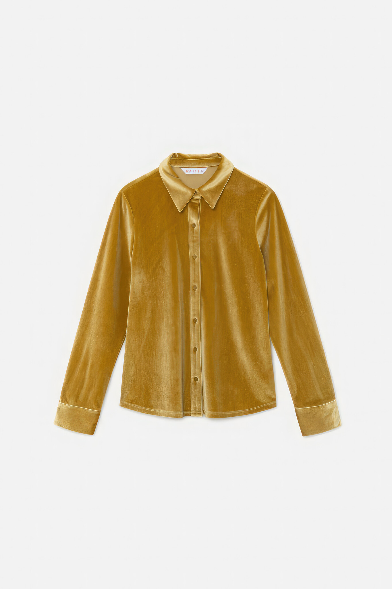 yellow velvet shirt