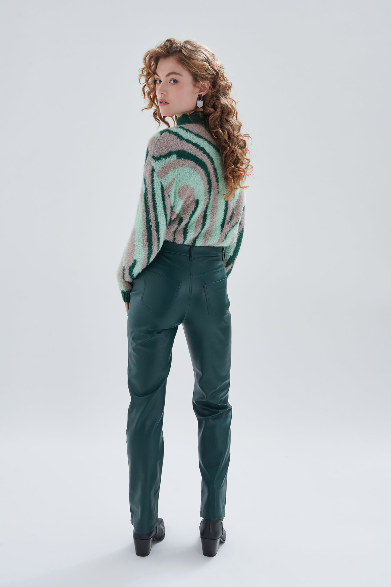 ♧ Ariel in the 80's Faux Leather Pants - BLACKFISH Brand New