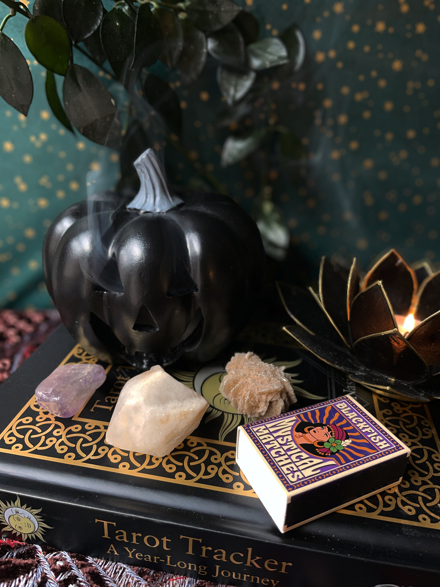 Pumpkin Backflow Incense Burner BLACKFISH Brand New & Vintage