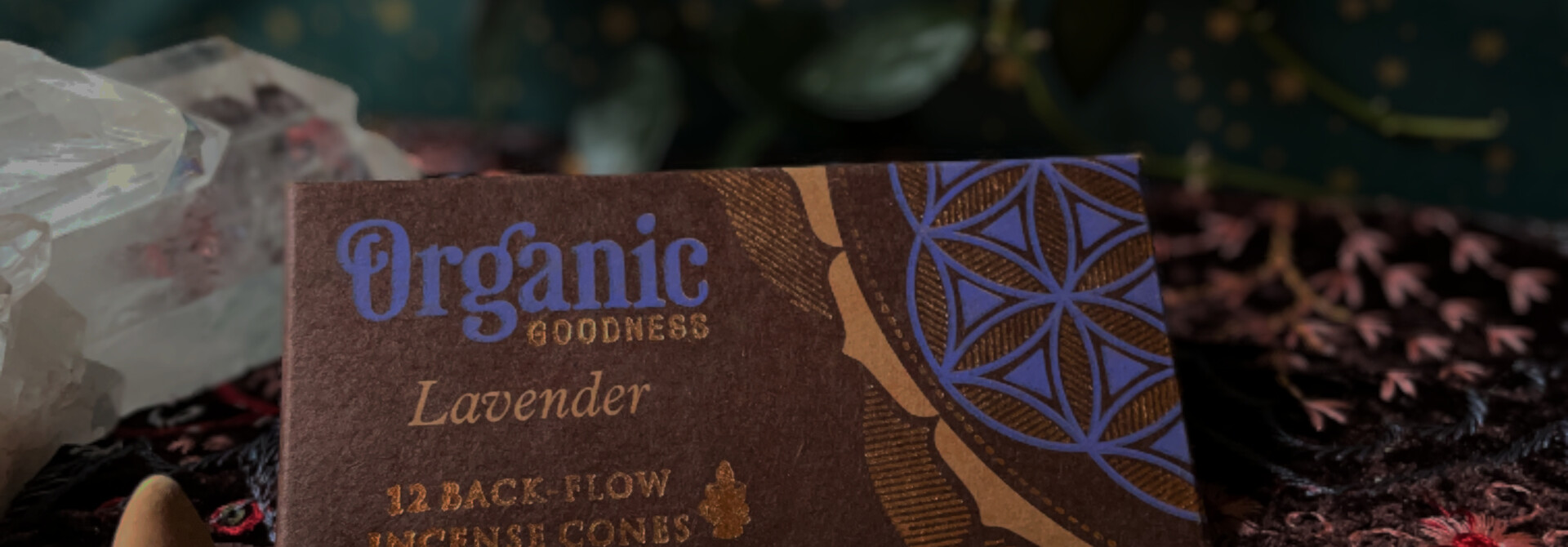 Organic Goodness Backflow Incense Cones Lavender