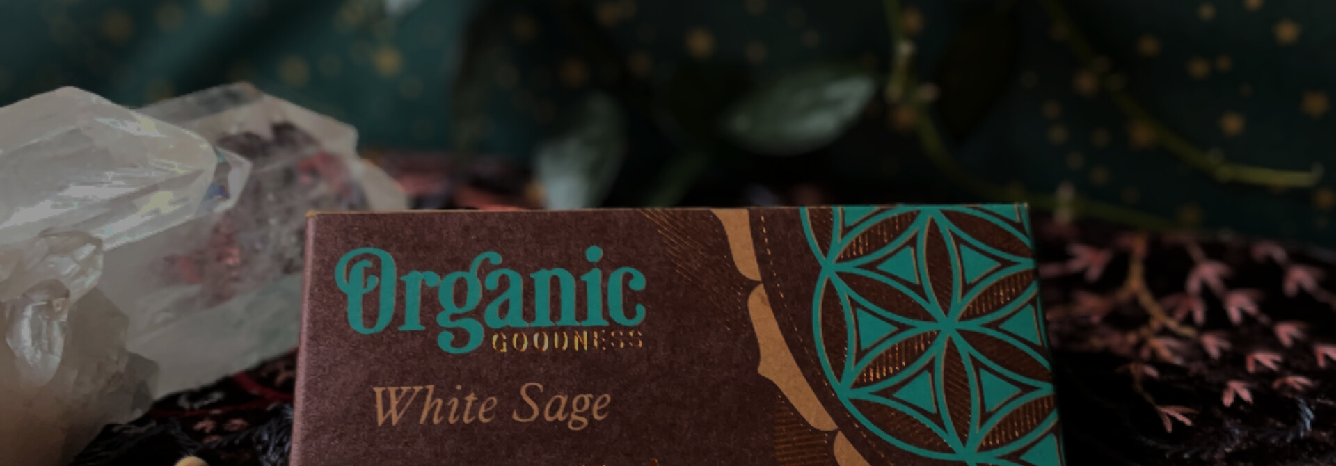 Organic Goodness Backflow Incense Cones White Sage
