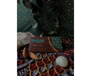 Organic Goodness Backflow Incense Cones White Sage