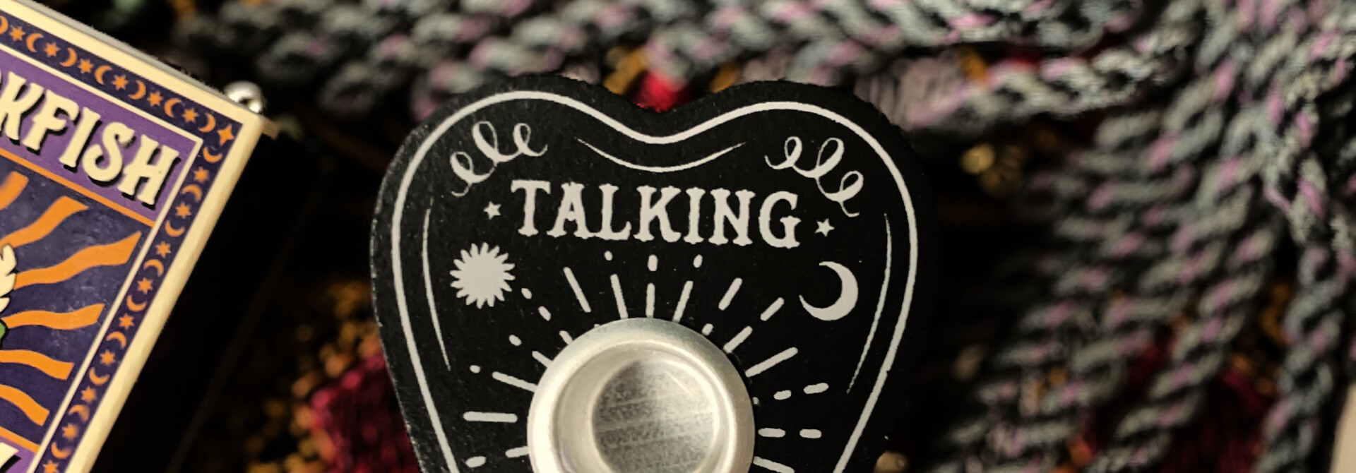 Talking board spell candle holder