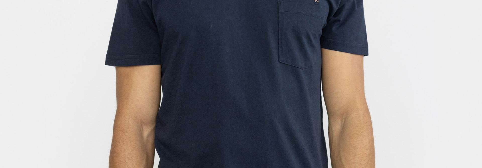 ♣ Navy I Am Iron Man Pocket Tee