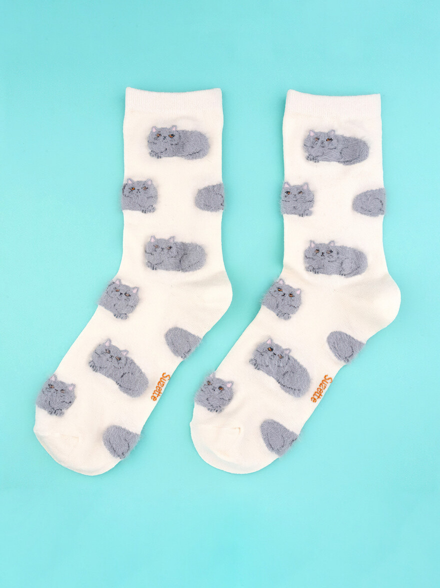 ♣ Suzette Cat Socks