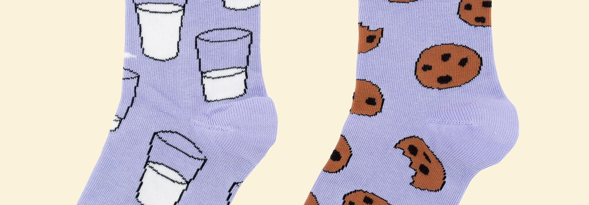 ♣ Purple Cookie & Milk Socks