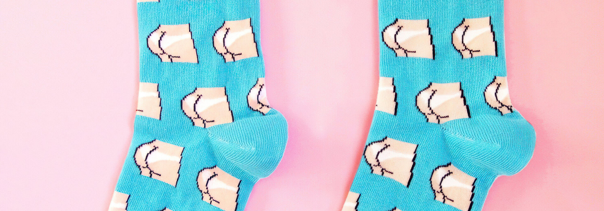 ♣ Blue Sunburn Socks