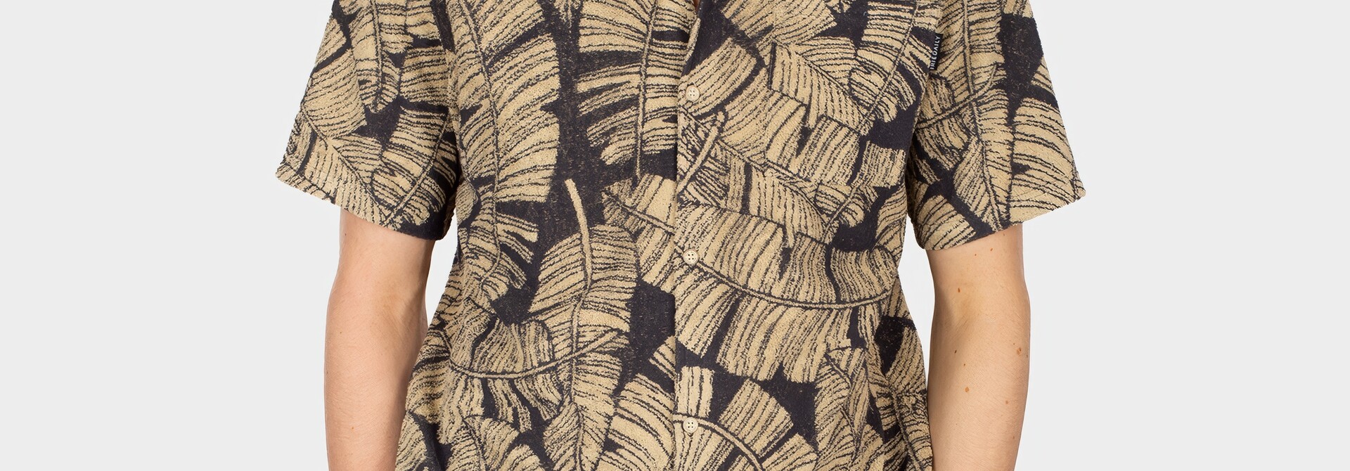 ♣ Bananos Anthracite Leaf Terry Shirt