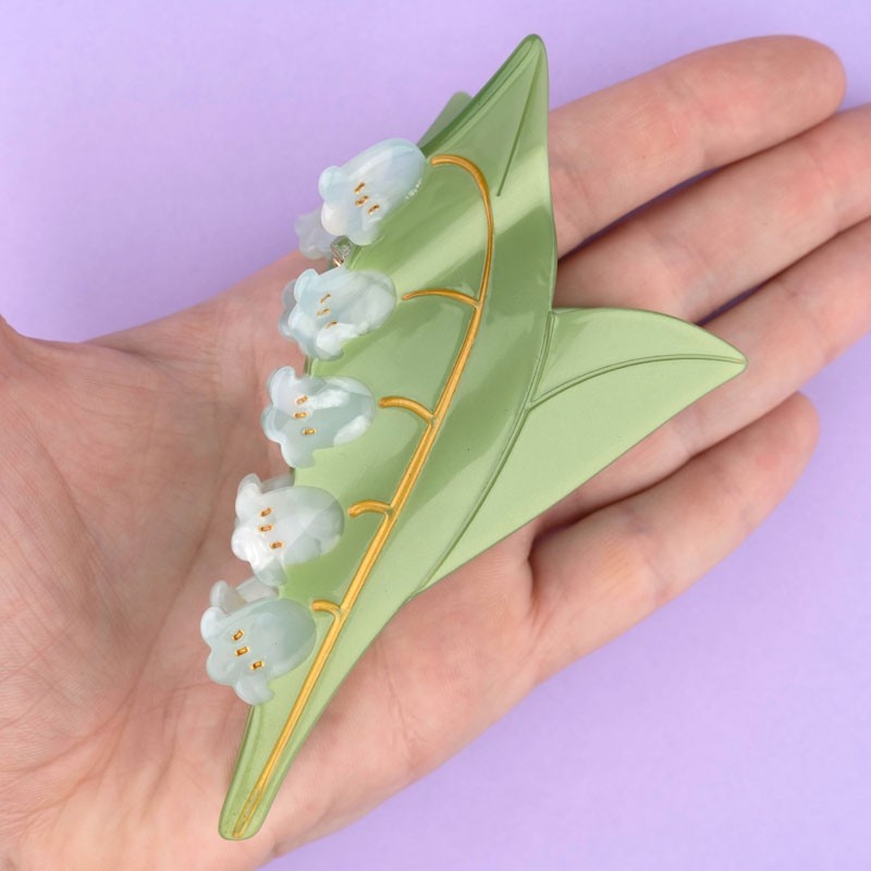 ♣ Lily Of The Valley Hair Claw-4