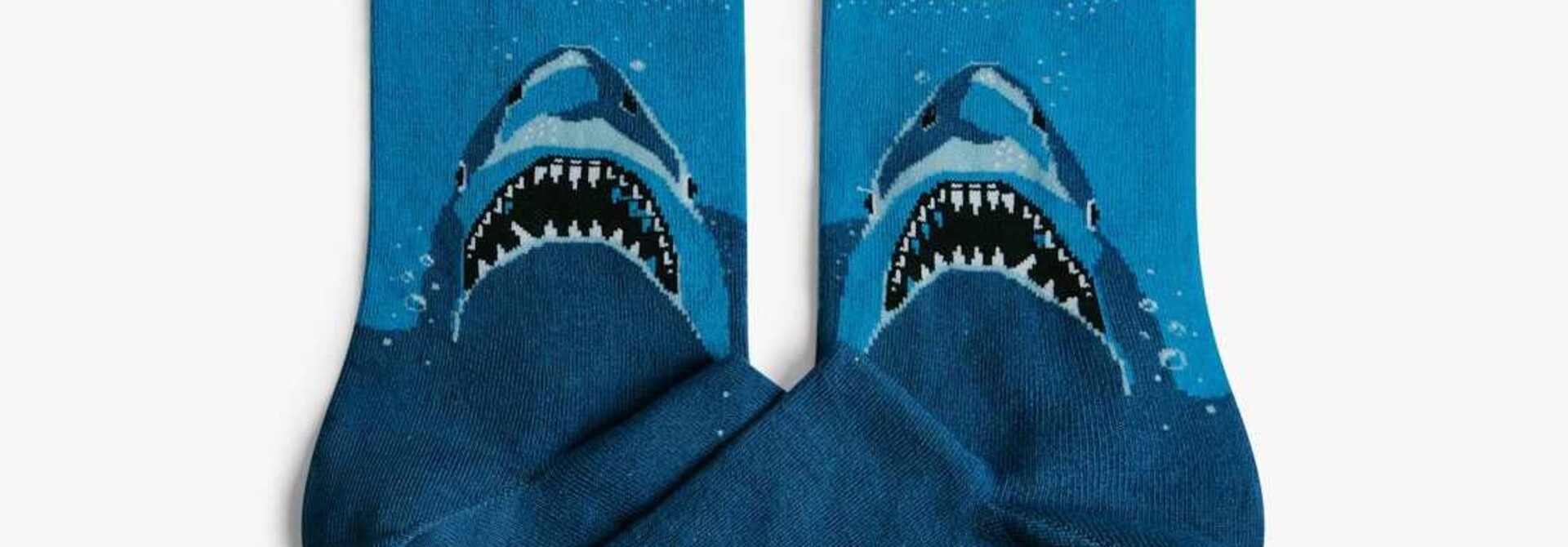 ♣ Jaws Shark Attack Blue Socks
