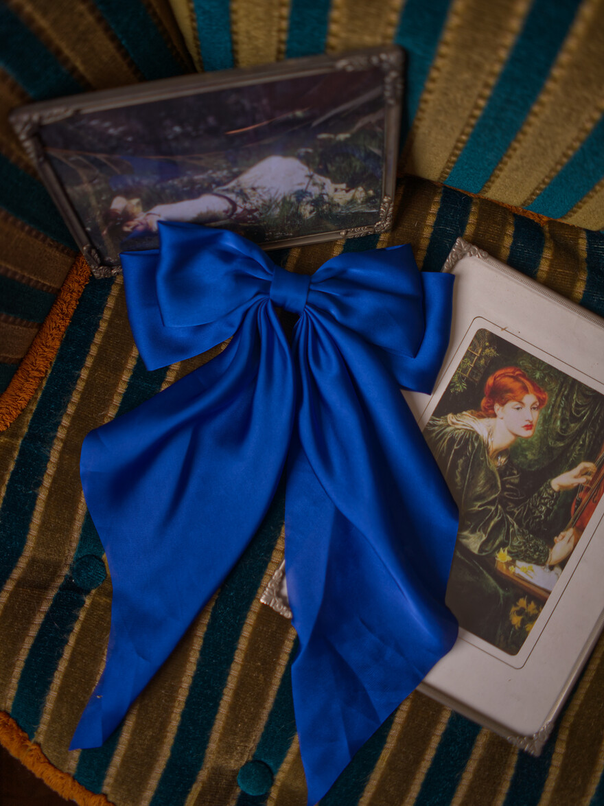 Anastasia Hair Ribbon - SAPPHIRE