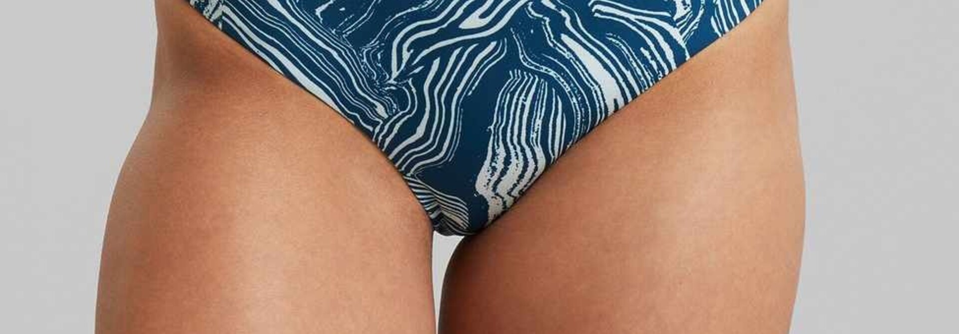 ♣ Slite Blue Fingerprint Bikini Bottom