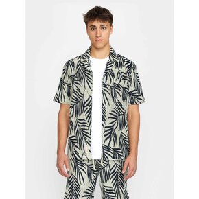 ♣ Palms At Night Cuban Shirt