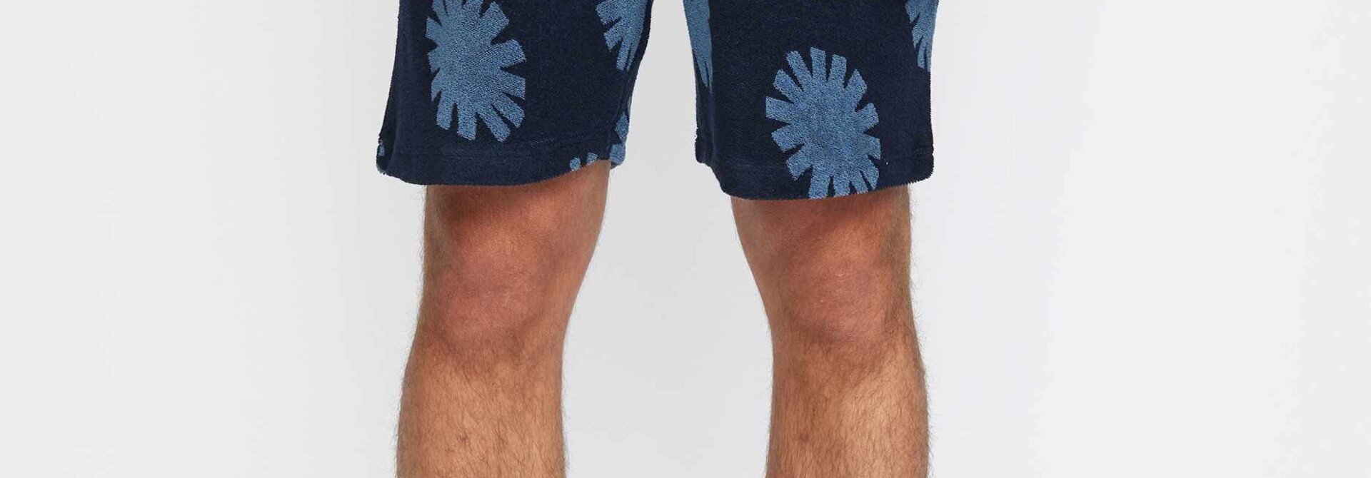 ♣ Navy Terry Hot Chili Terry Shorts