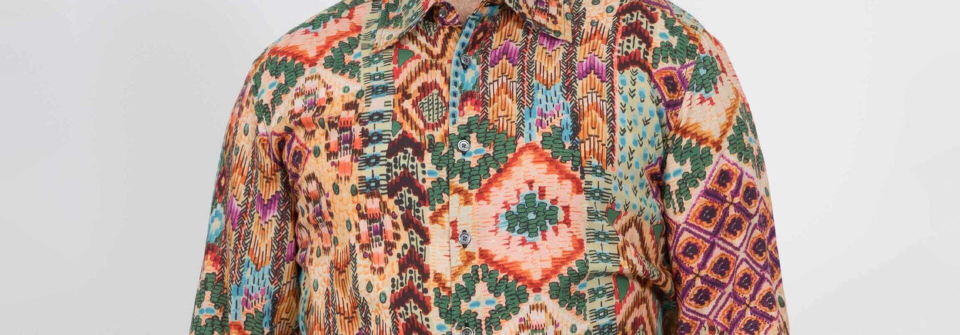 ♣ Hugh Batik Print Shirt