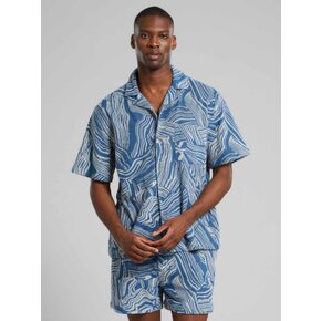 ♣ Marstrand Blue Fingerprint Terry Shirt