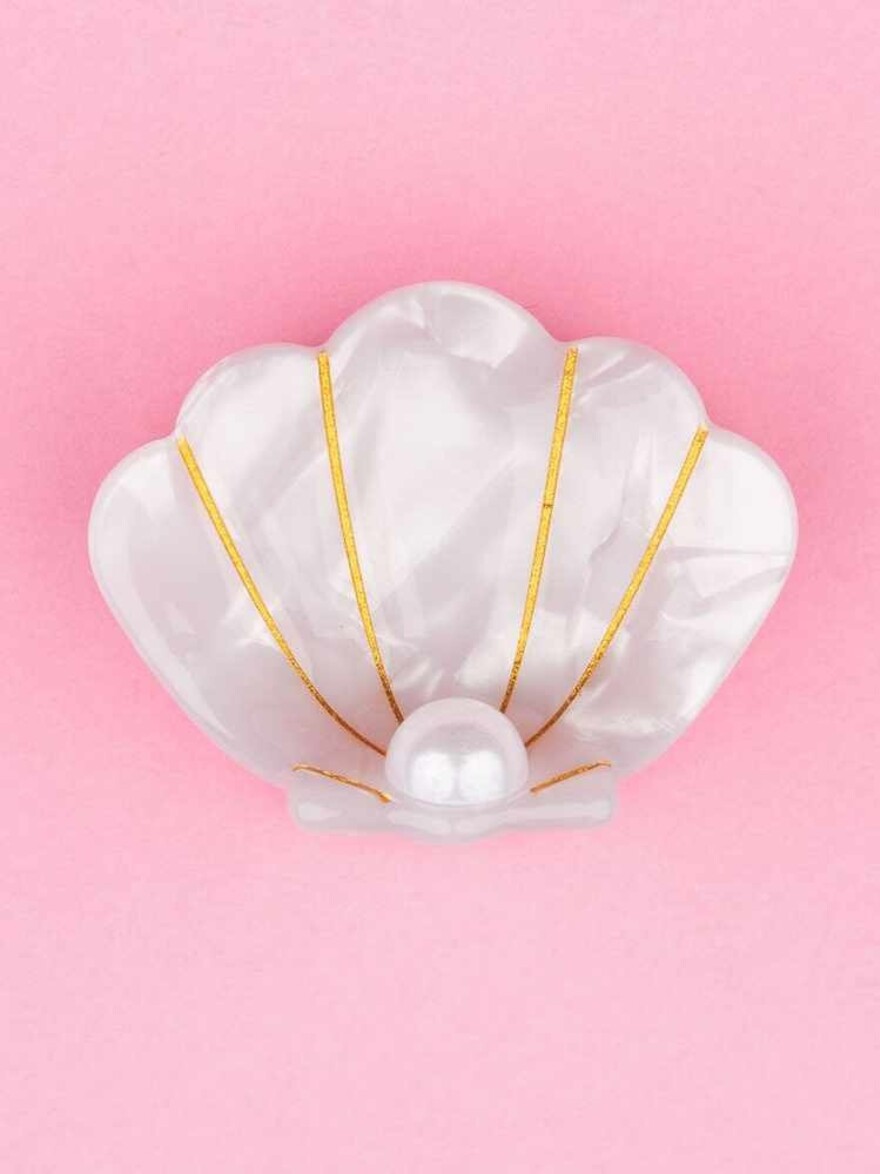 ♣ Scallop Shell Mini Hair Claw