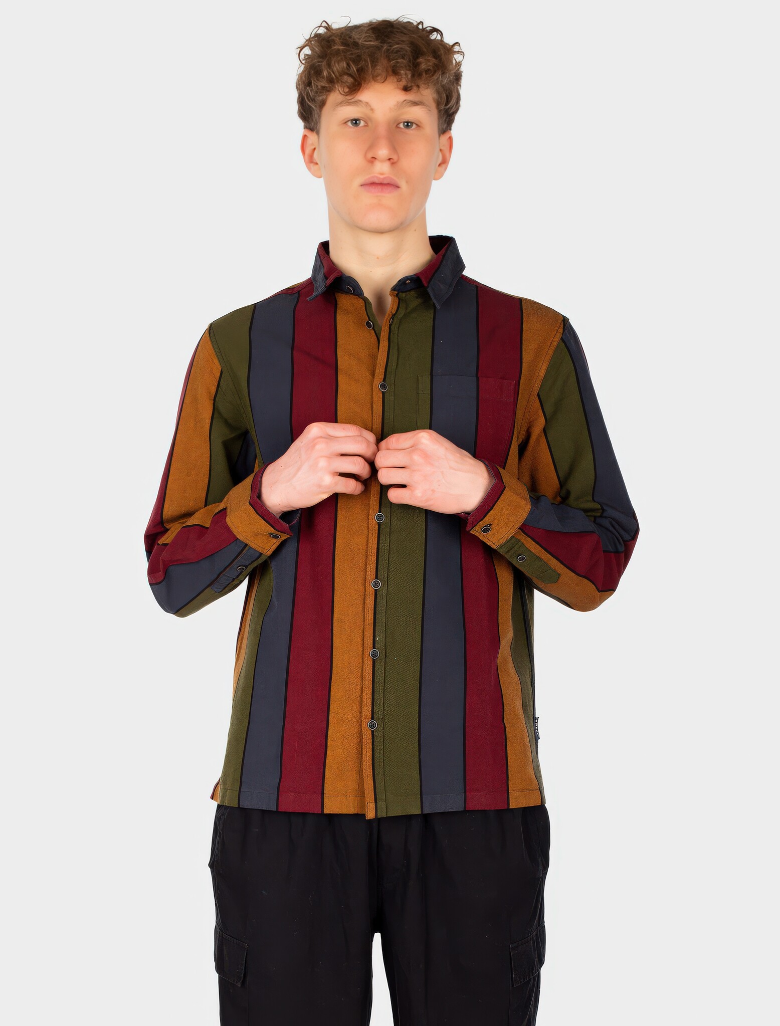 ♣ Samuel Stripe Bowling Is For Emo's Shirt-1