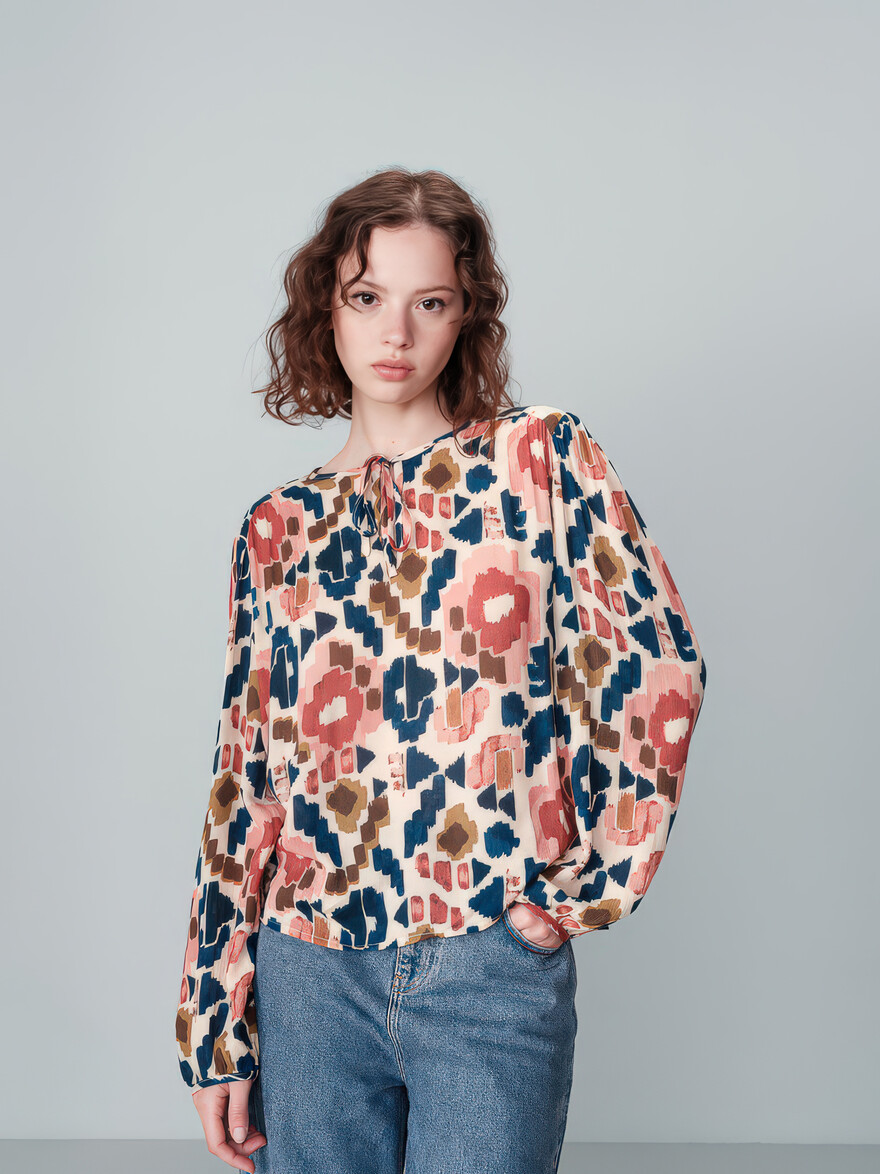 Nolene Impressed Impressionism Blouse