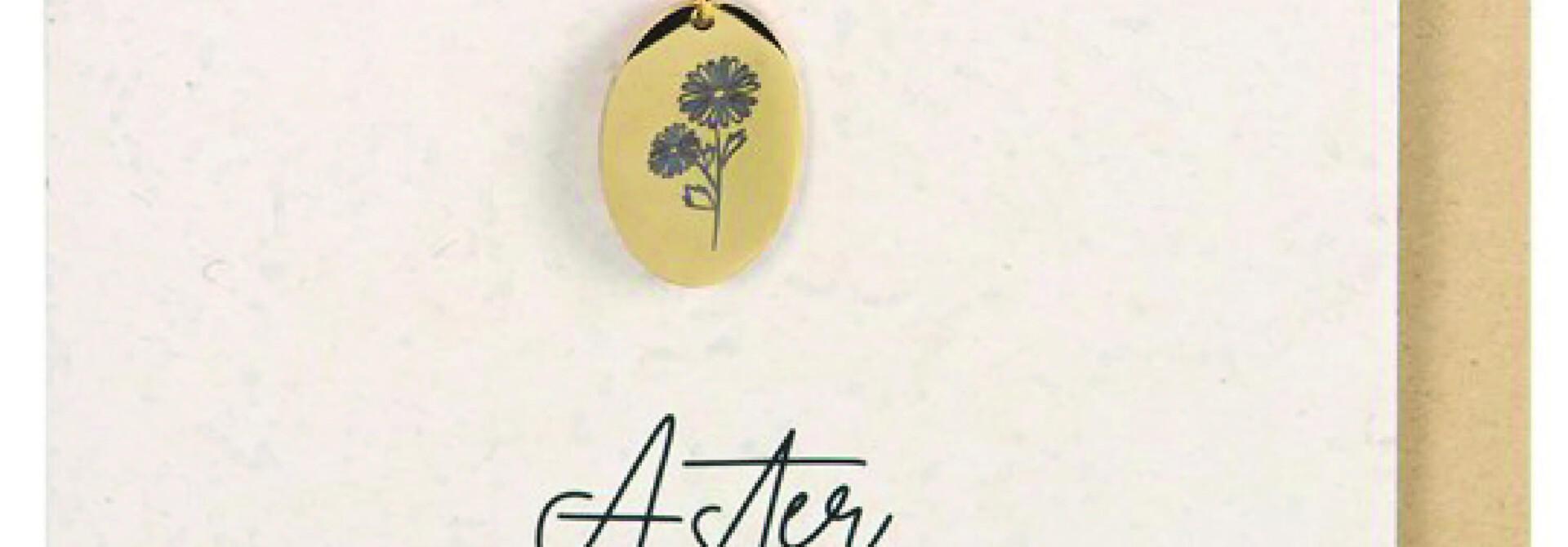 Birth Flower Postcard With Necklace - September