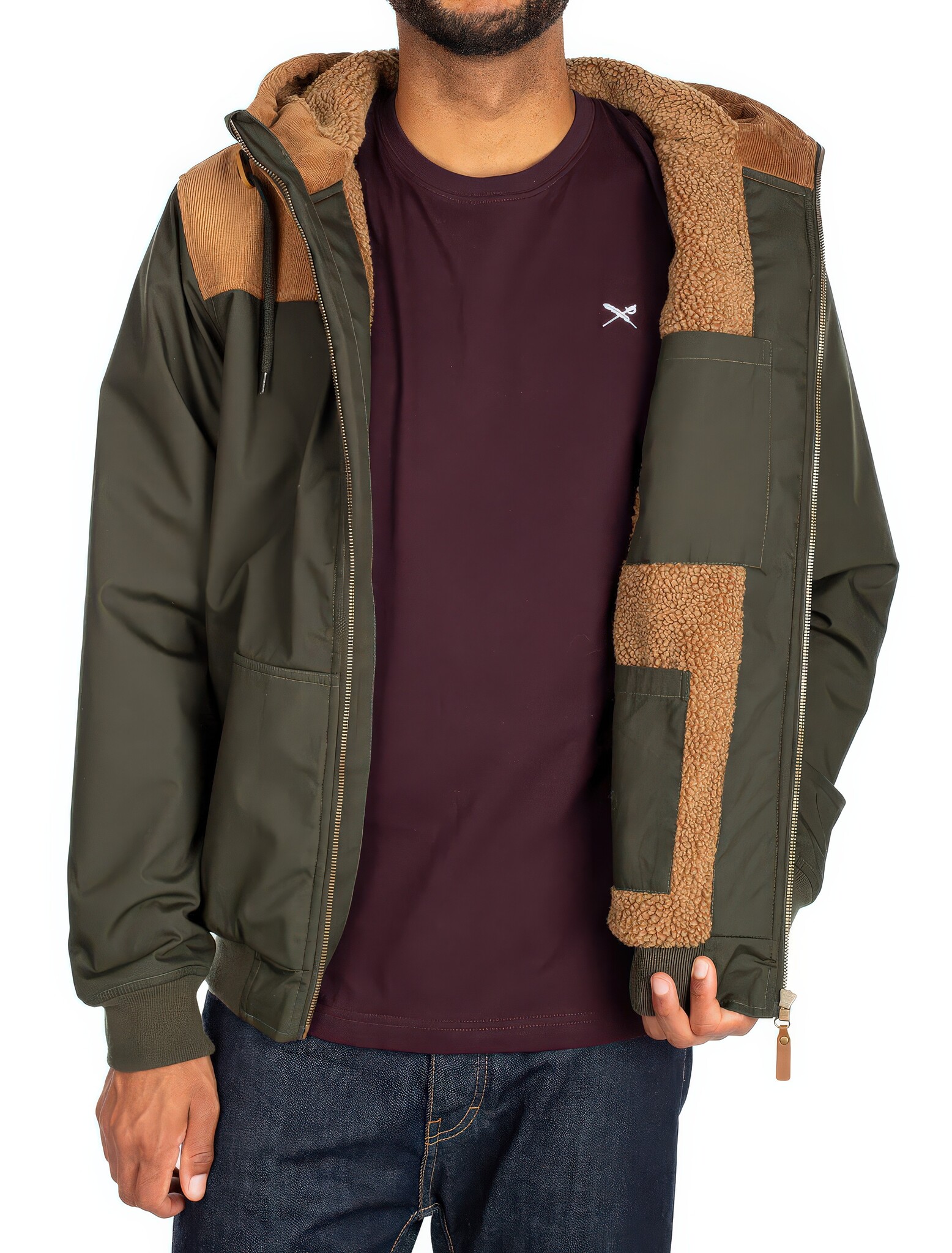 ♣ Hafen Yoke Olive Coated Jacket-3