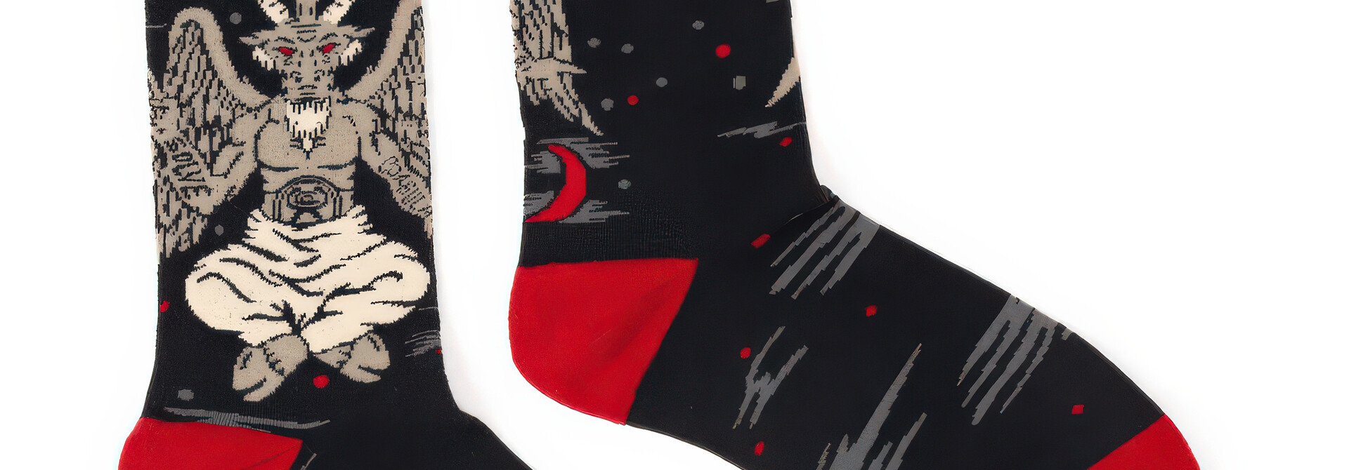 Unisex Evil AF Baphomet Socks