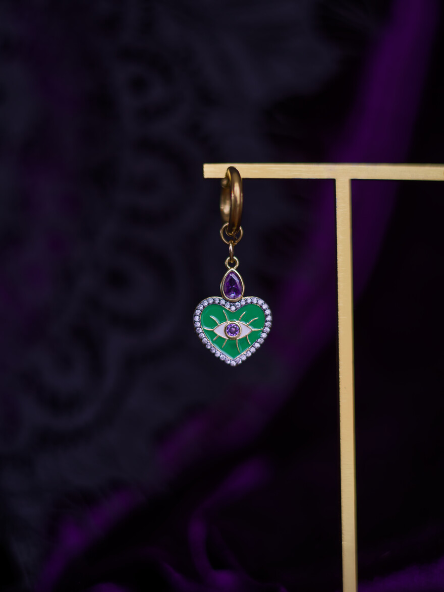 Sacred Heart Earring (a piece)