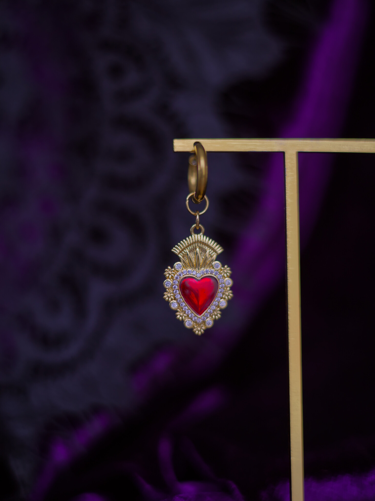 Heart of Gold Earring (A Piece)-1
