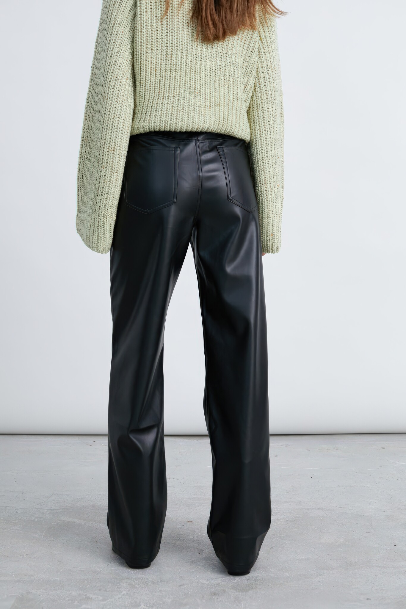 ♣ Squeaky Boots Faux Leather Pants-4