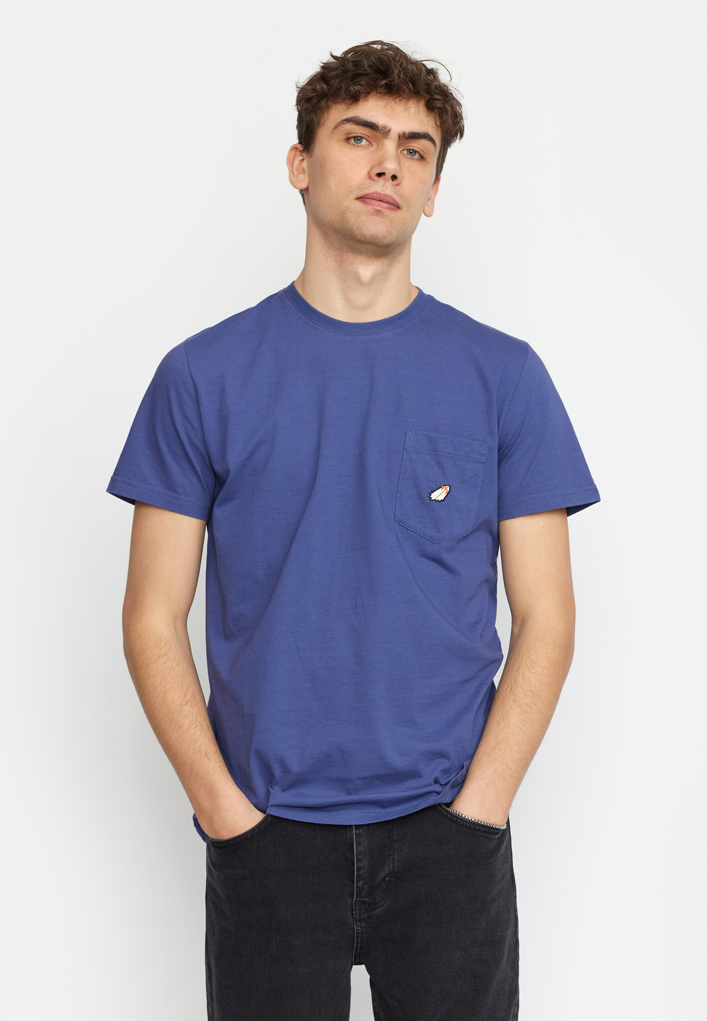 Ice Blue Unisex  Pocket Tee