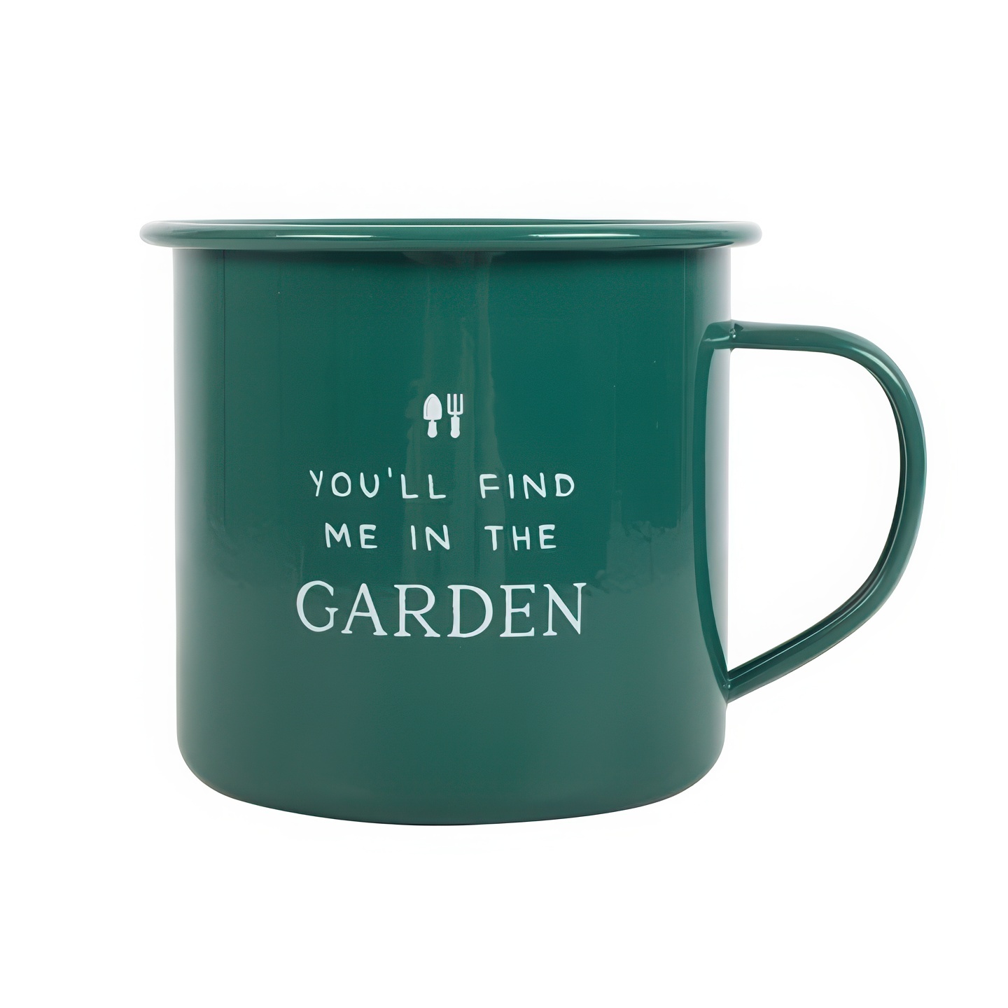 Find Me in the Garden Enamel Mug-2