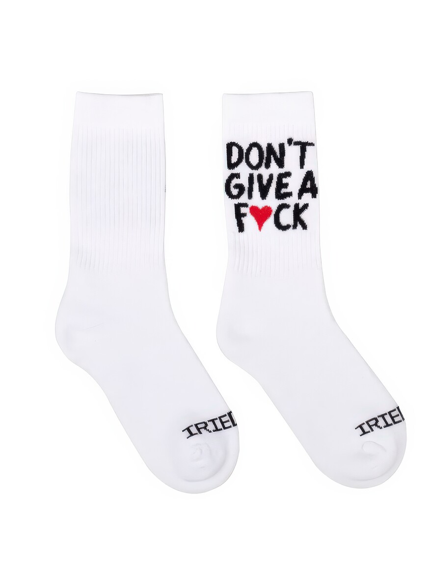 ♣ White Don't Give A F♥ck Socks