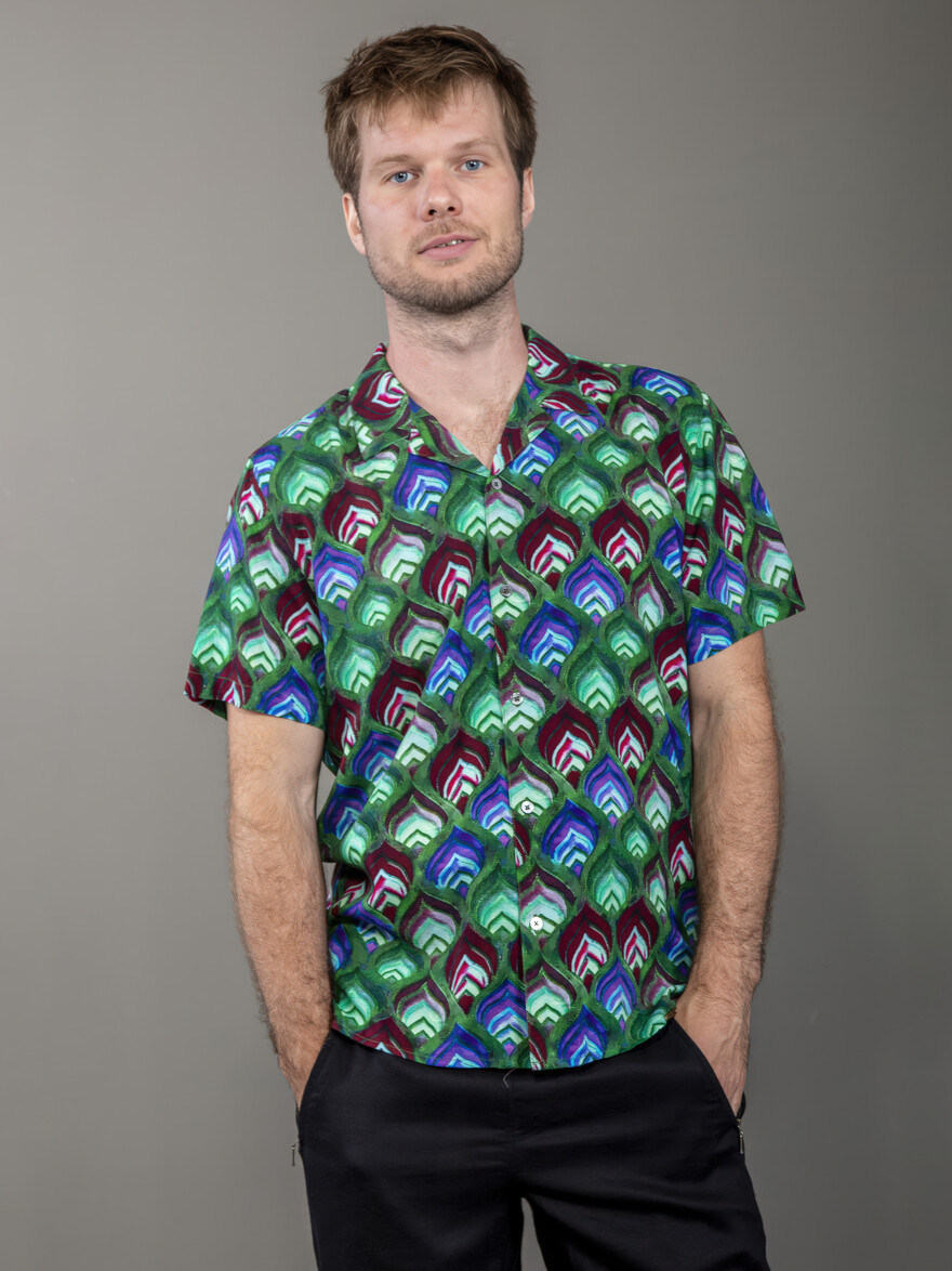 ♣ Timo Precious Peacock Shirt