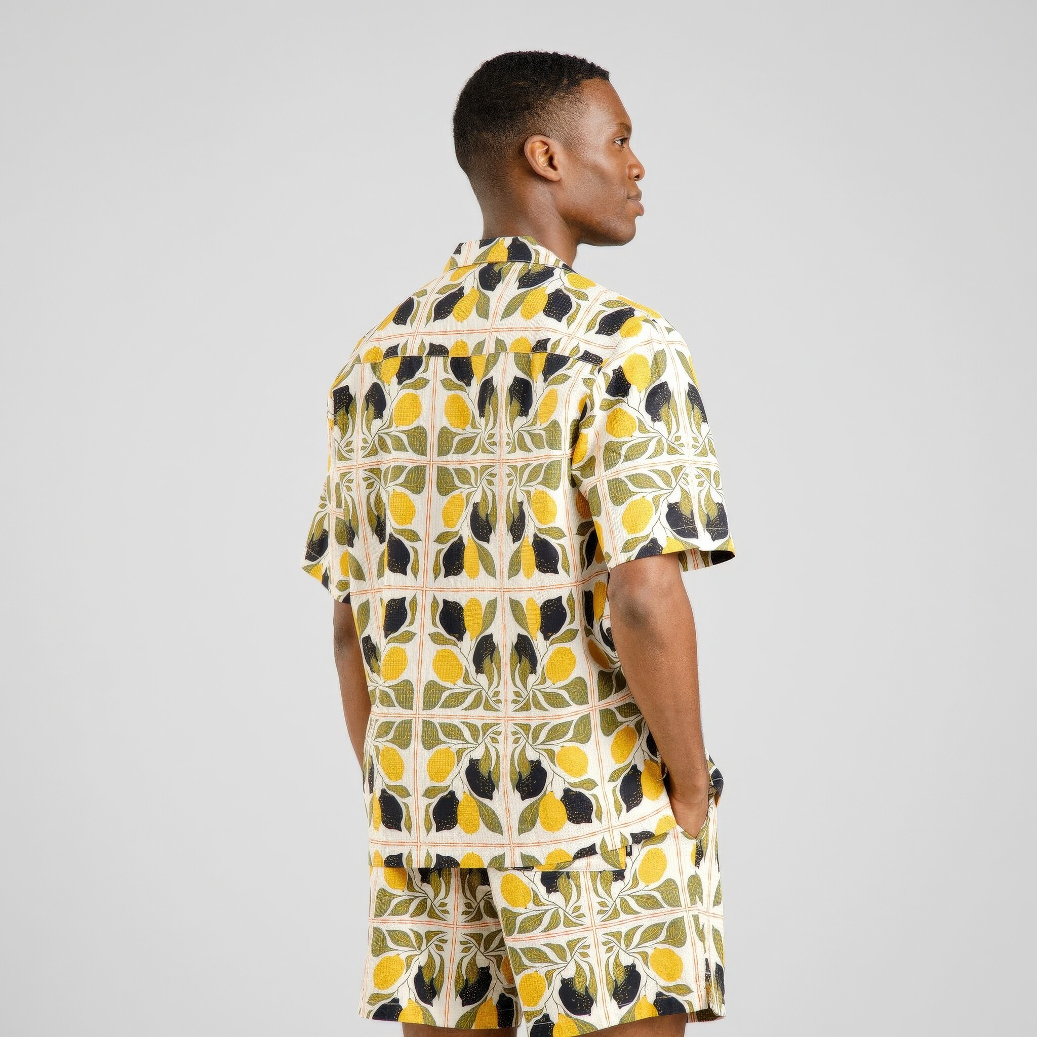 ♣ Marstrand Lemon Tiles Shirt-4