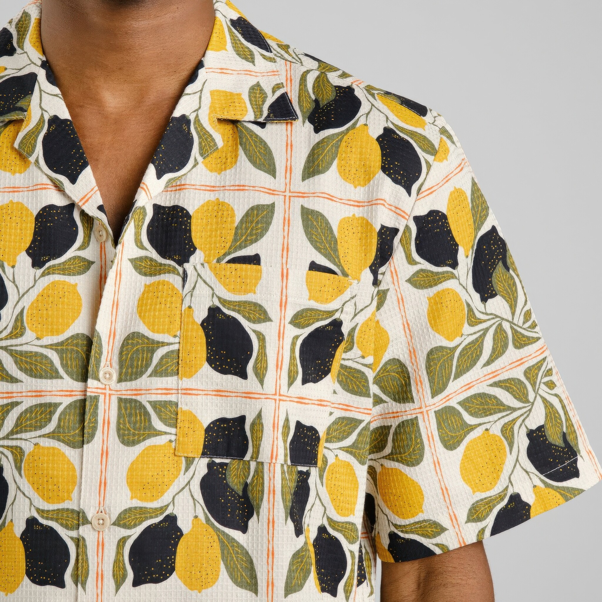 ♣ Marstrand Lemon Tiles Shirt-2
