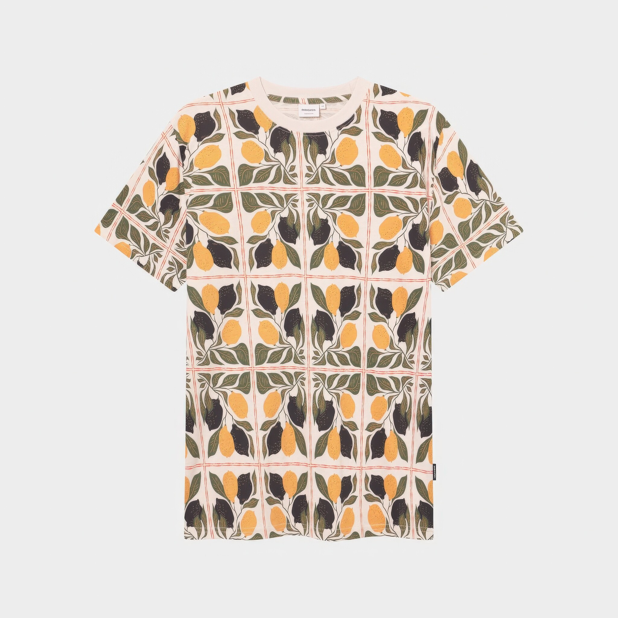 ♣ Stockholm Lemon Tiles Tee-2